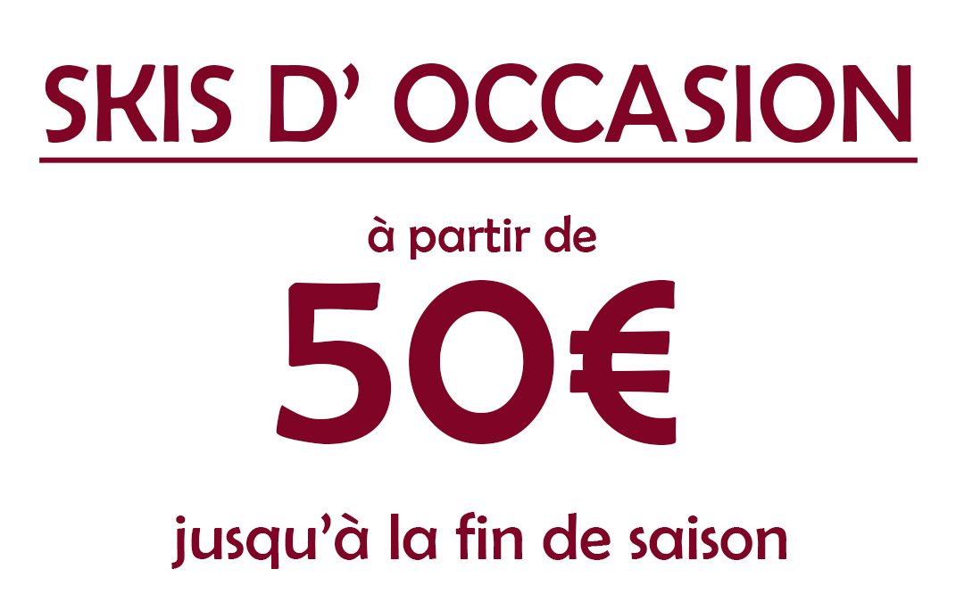 Vente de skis d’occasion